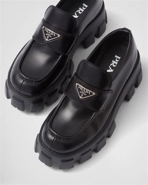 prada monolith loafers.